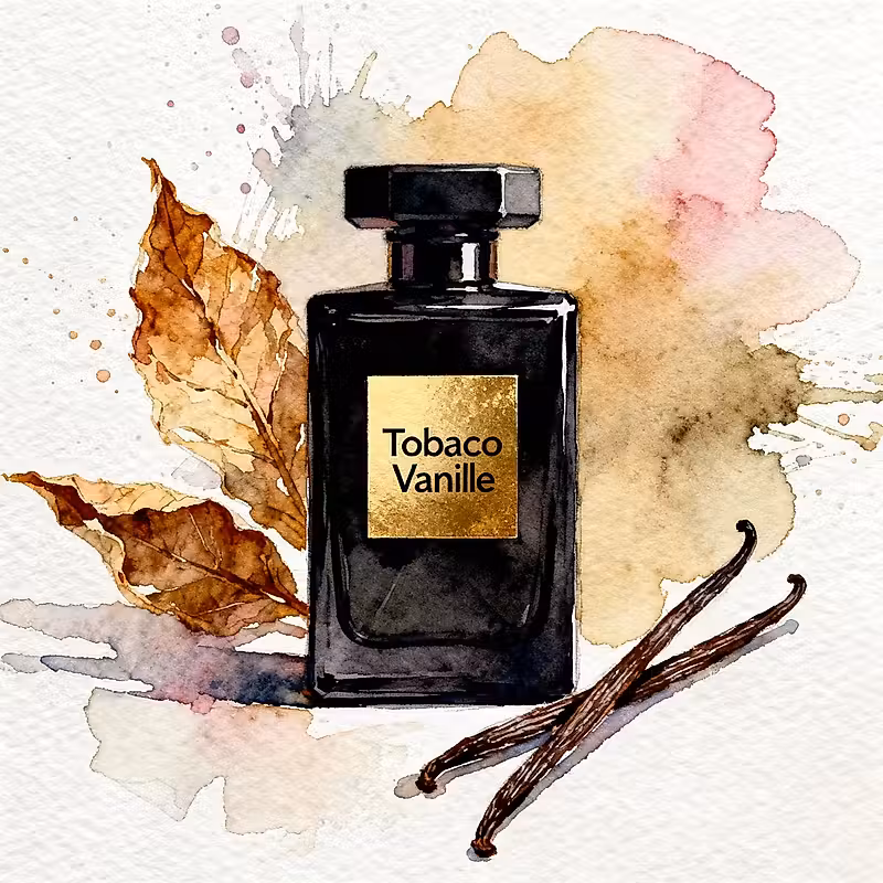 Flacon de parfum de mode sombre étiqueté 