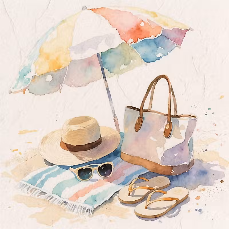 Une représentation de plage