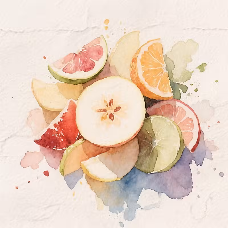 un bol de fruits mélangés sur une table blanche