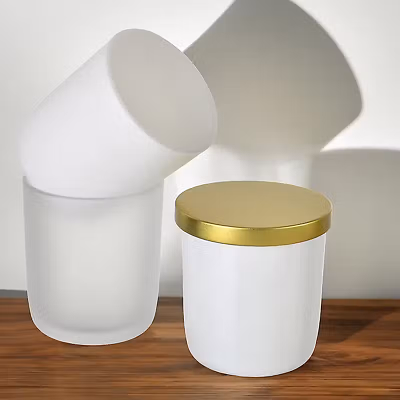 Pots à bougies à fond rond avec couvercles – 10 oz - Image 4