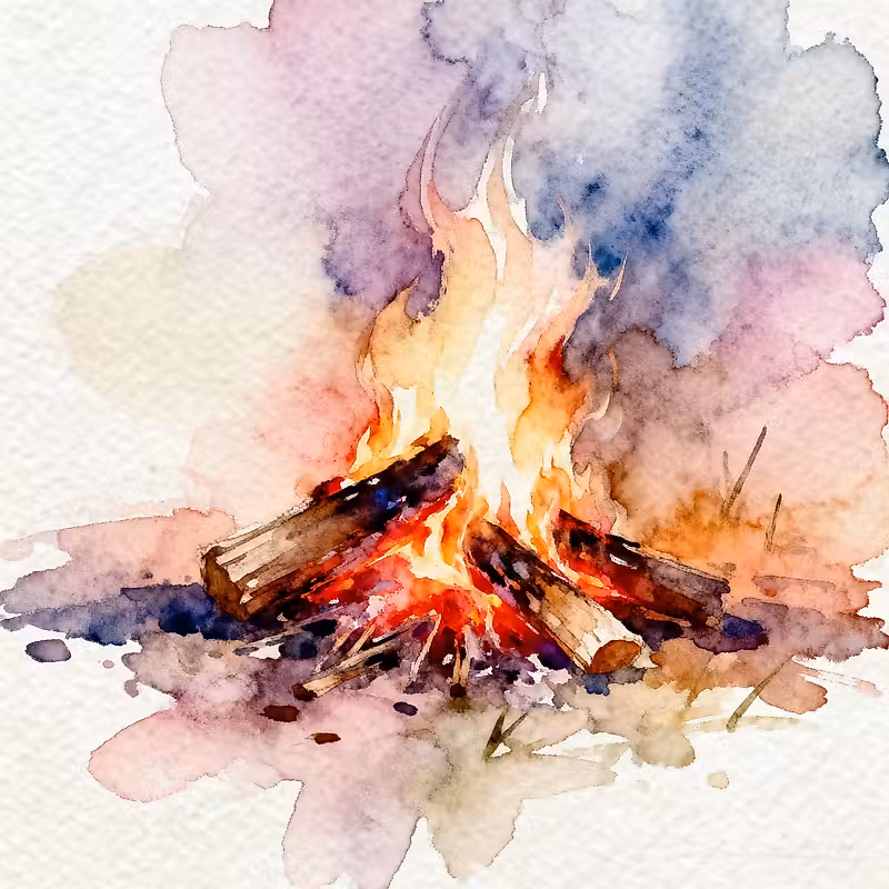 Représentation de fumée de feu de camp