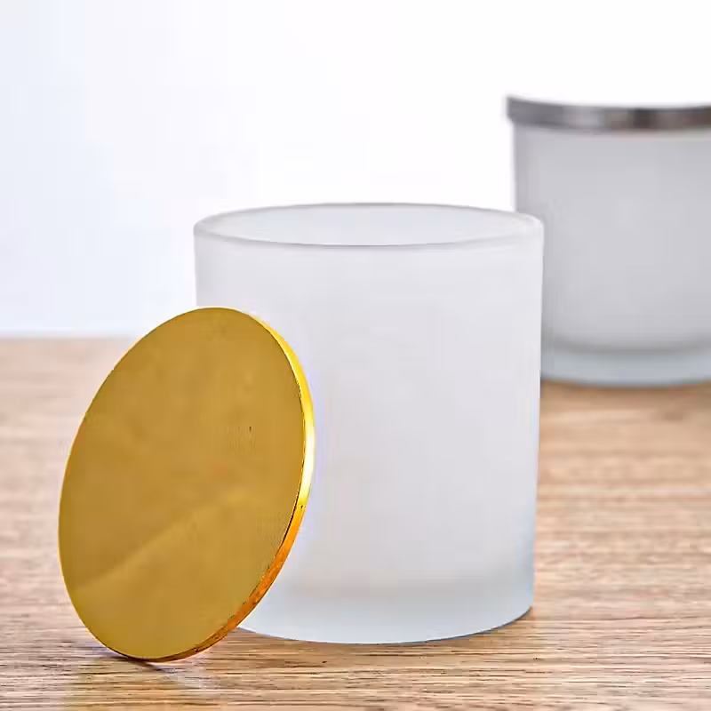 Pots avec couvercles – 10 oz, finition transparente dépoli - Image 5