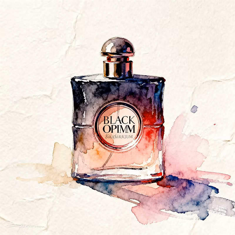 Black elegant Fragrance bottle