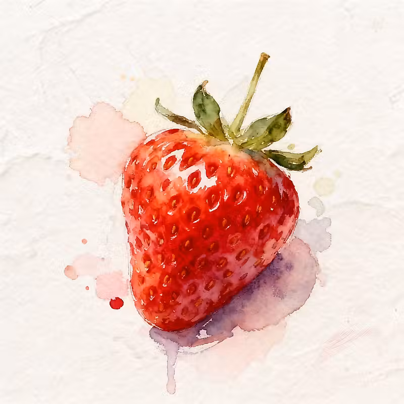 Grosse fraise fraîche