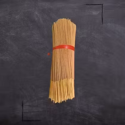 Wood incense sticks attached